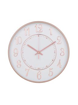 Kuber Industries - Fancy Watch Wall Clocks-Rose Gold