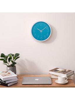 Kuber Industries - Fancy Watch Wall Clocks-Sky Blue