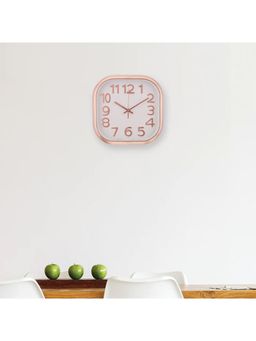 Kuber Industries - Fancy Watch Wall Clocks-Rose Gold