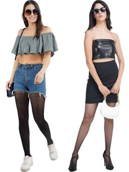 Secrets By ZeroKaata - Assorted Sheer Pantyhose Stockings for Women