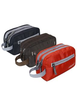 NFI Essentials - Pack of 3 Travel Toiletry Bag For Shave Pouch Organiser