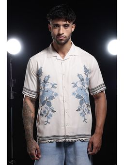 Eszett - Cream Floret Cuban Shirt