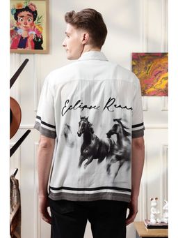 Eszett - Eclipse Runner Light Grey Oversized Shirt