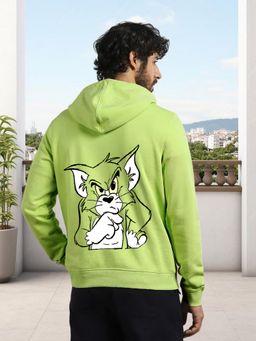 Glito - Green Men Graphic Printed Sweatshirt Hoodie