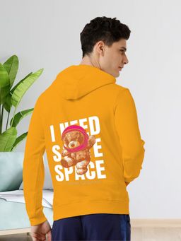 Glito - Mustard Men Graphic Printed Sweatshirt Hoodie