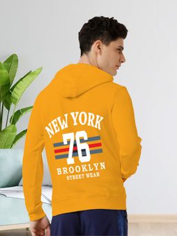 Glito - Mustard Men Graphic Printed Sweatshirt Hoodie