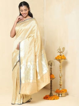 Fabindia - Cotton Silk Woven Banarasi Sari