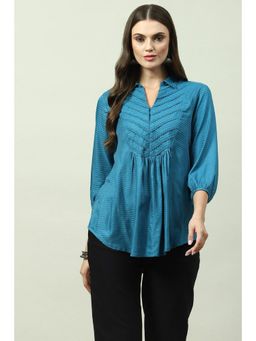 Biba - Blue Plain Kurta