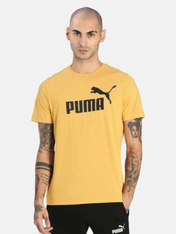 Puma - Ess Heather Men Yellow T-shirts
