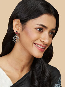 Fabindia - Wine Dangler Earrings