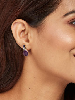 Fabindia - Purple Stud Earrings