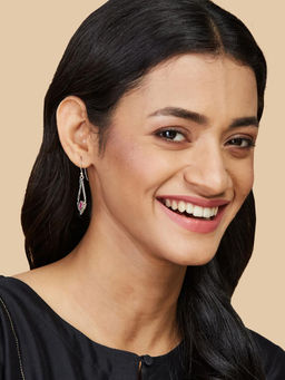 Fabindia - Wine Dangler Earrings