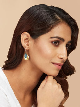 Fabindia - Teal Dangler Earrings