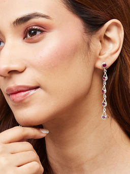 Fabindia - Wine Dangler Earrings