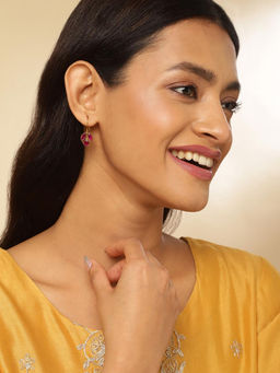 Fabindia - Wine Dangler Earrings