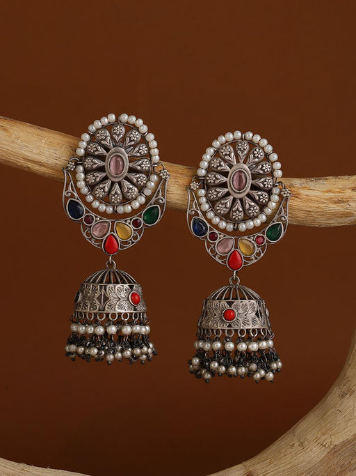 Jhumka Earrings Fabindia Jewellery Online Sale Buy Fabindia Multi