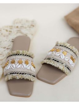 Jutti Express - White Jute Flats