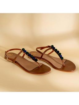 PREET KAUR - Tan Burano Sandals