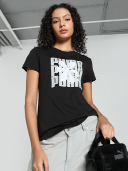 Puma - Womens Black GRAPHICS T-Shirt