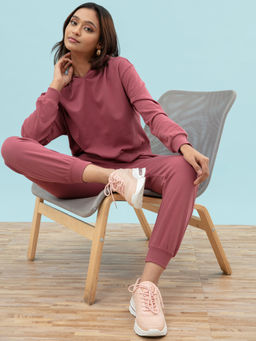 Twenty Dresses by Nykaa Fashion - XXD Basics Pink The Relaxed Hooded Sweatshirt