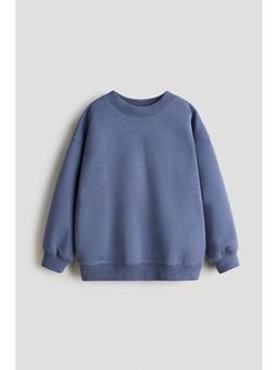 H&M - Boys Blue Oversized Brushed-Inside Sweatshirt