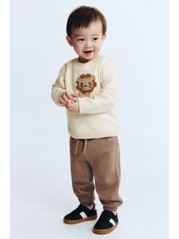 H&M - Boys Beige Jacquard-Knit Cotton Jumper