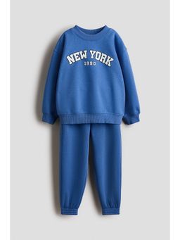 H&M - Boys Blue 2-Piece Sweatshirt And Joggers Set