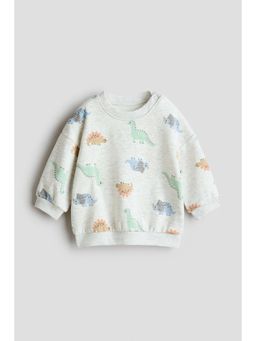 H&M - Boys Grey Printed Sweatshirt