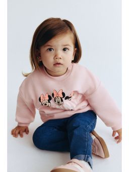 H&M - Girls Pink Motif-Detail Sweatshirt