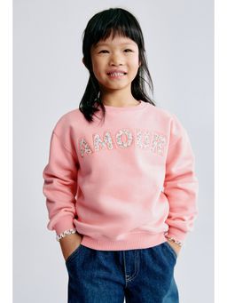 H&M - Girls Multi-Color Motif-Detail Sweatshirt