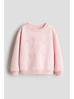 H&M - Girls Pink Motif-Detail Sweatshirt