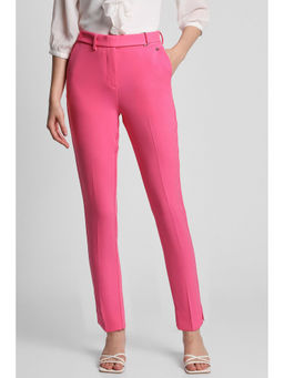 Allen Solly - Women Pink Regular Fit Solid Formal Trousers