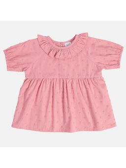 MINI KLUB - Girls Pink Embroidered Top
