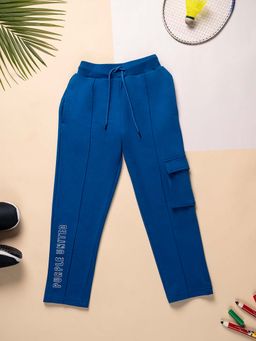 Purple United Kids - Boys Blue Solid Trouser