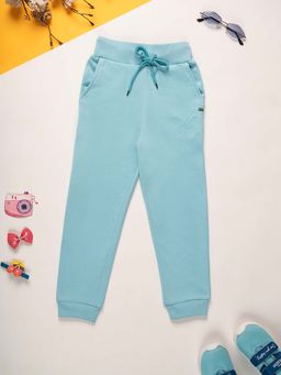 Purple United Kids - Girls Blue Solid Jogger
