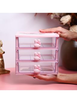 Voncasa - Stylish Pink 3 Layer Drawer