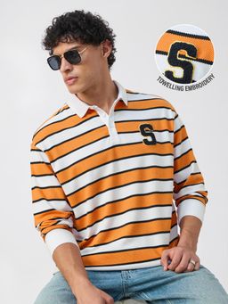 The Souled Store - Originalspopcorn Stripes : Varsity Blaze Polo T-shirt