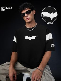 The Souled Store - Official Batman Ottoman: Masked Vigilante Men Oversized T-Shirt