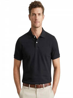 J.Crew - Black Solid Polo T-Shirt