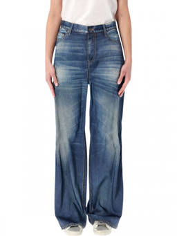 Golden Goose - Blue Wide Leg Denim Jeans