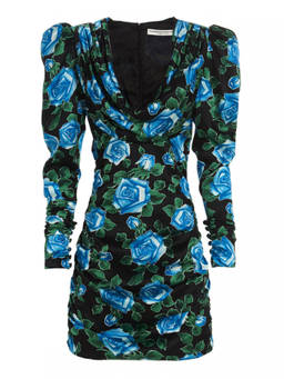 Alessandra Rich - Multicolour Silk Floral Dress (S)