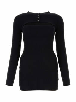 Alexander Wang - Black Stretch Viscose Blend Mini Dress (M)