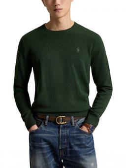 POLO RALPH LAUREN - Green Crew Neck Sweater
