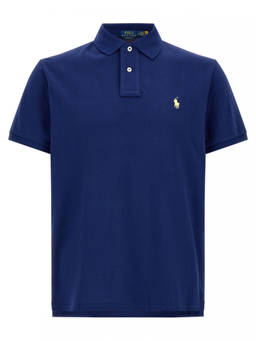 POLO RALPH LAUREN - Blue Shirt Collar Polo T-Shirt