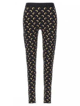Marine Serre - Black Moon Jersey Jeggings