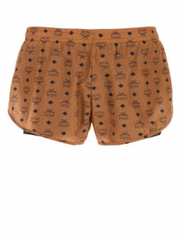 MCM - Brown Printed Nylon Shorts (32)