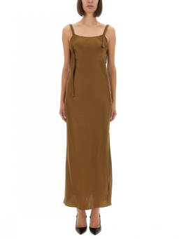 The Garment - Brown Square Neck Maxi Dress