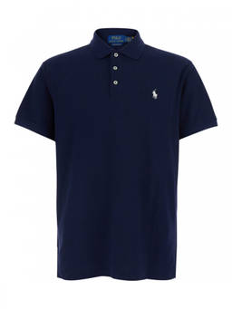 POLO RALPH LAUREN - Navy Blue Logo Polo T-Shirt (XL)