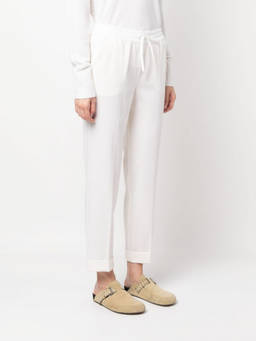 Parosh - White Slim Fit Trousers (S)