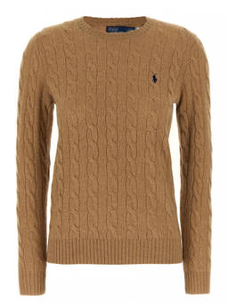 POLO RALPH LAUREN - Brown Crewneck Sweater